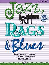 Jazz, Rags and Blues piano sheet music cover Thumbnail